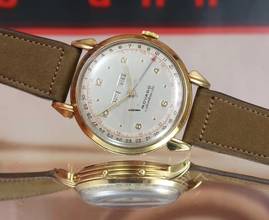 Thumbnail von Movado CALENDOMATIC OVERSIZE 38MM RARE VINTAGE 18K GOLD