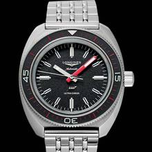 Thumbnail von Longines L28364529 - Ultra-Chron Automatic Black Dial Stainless Steel Men's Watch </h1>