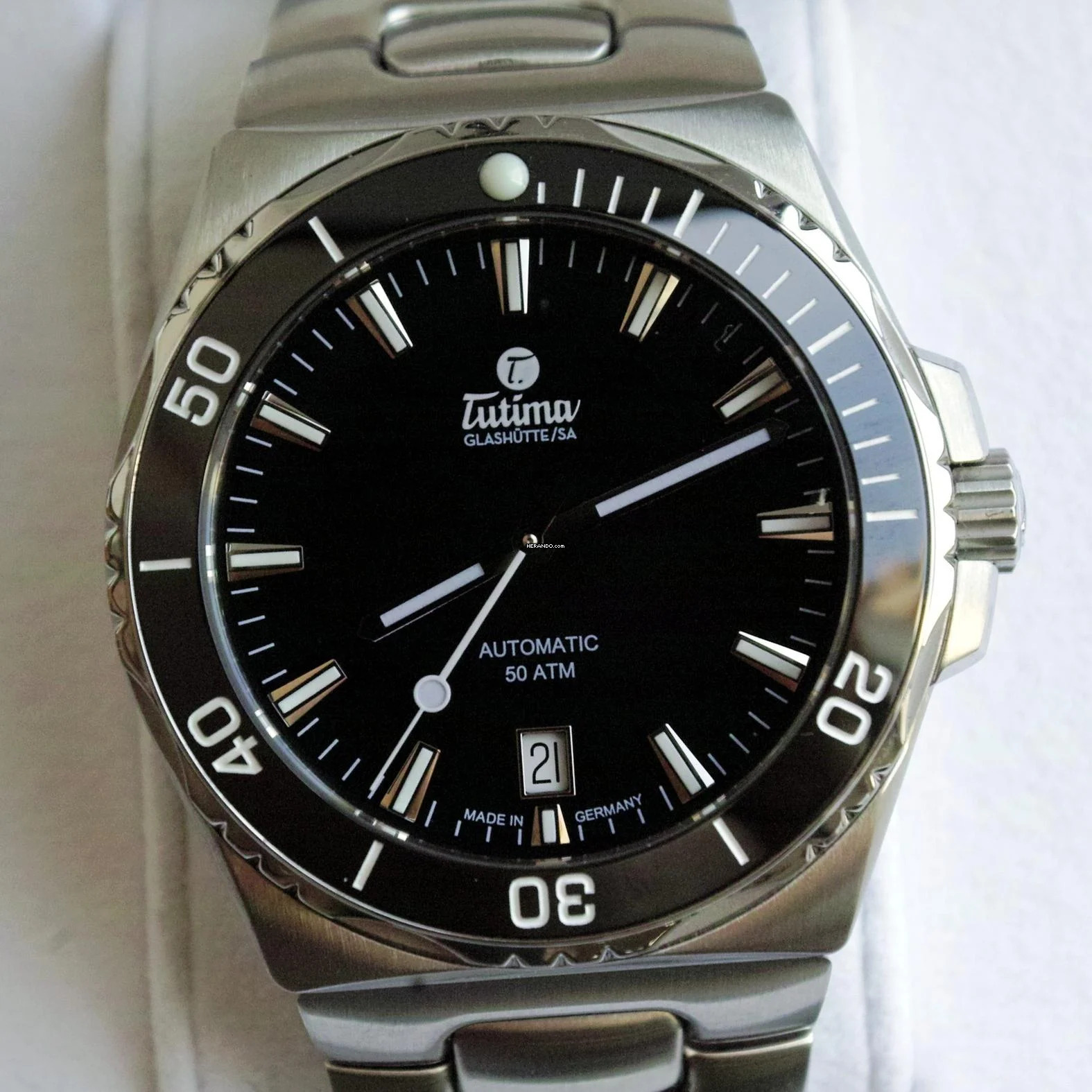 Tutima M2 Seven Seas S black dial FULL SET