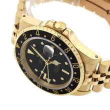 Thumbnail von Rolex GMT-Master Yellow Gold Black Nipple Dial Ref.16758 </h1>