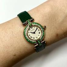 Thumbnail von Cartier COLISEE Quartz 24mm 18K Yellow Gold DIAMONDS & Emeralds Watch </h1>