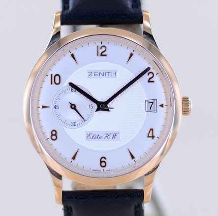  Zenith Elite Class Elite 37 Gold 18K Klassiker Hadn Wind Date Dresswatch </h1> 