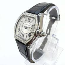 Thumbnail von Cartier Roadster Quartz Steel 31mm 0.75TCW DIAMOND Watch </h1>