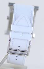 Thumbnail von Hermès Heure H white Strap white Dial Big Version rar B+P new unworn