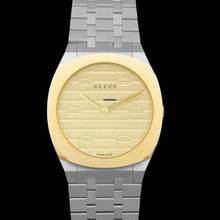 Thumbnail von Gucci YA163502 - 25H Quartz Gold-tone Dial Stainless Steel Ladies Watch </h1>