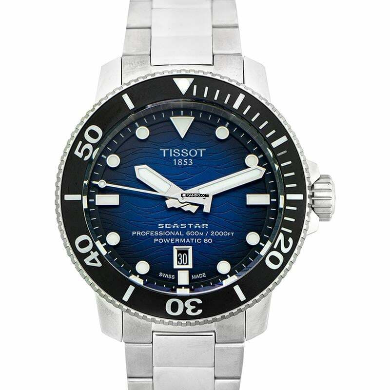 Tissot T120.607.11.041.01 - Seastar Automatic Blue Dial Stainless Steel Men's Watch </h1>