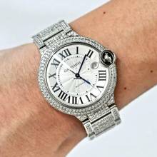 Thumbnail von Cartier Ballon Bleu 42mm Automatic Steel ~8TCW DIAMOND Watch </h1>