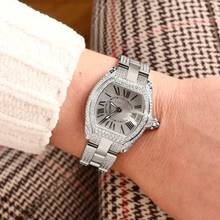Thumbnail von Cartier Roadster Quartz 31mm Steel ~6TCW Diamond Watch </h1>