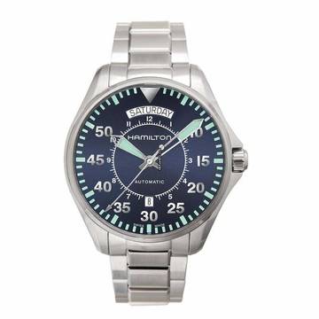 Hamilton Khaki Pilot Day Date H64615145 - Khaki Aviation Automatic Blue Dial Stainless Steel Men's Watch </h1> 