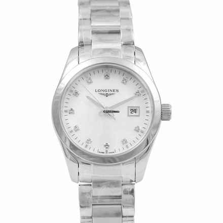  Longines Conquest Classic L22864876 - Conquest Classic Quartz Mother of Pearl Dial Diamond Ladies Watch </h1> 