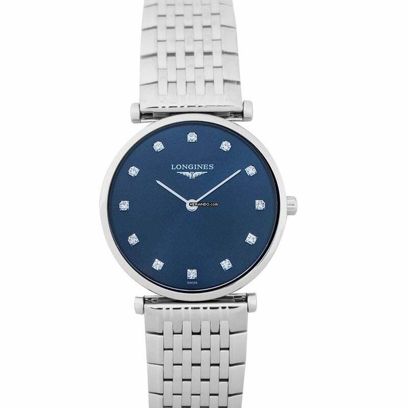 Longines La Grande Classique L45124976 - La Grande Classique de Longines Quartz Blue Dial Diamond Ladies Watch </h1>