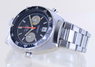 Thumbnail von TAG Heuer Autavia Orange Boy Chronograph Vintage Automatic Cal 12 Klassiker rar </h1>