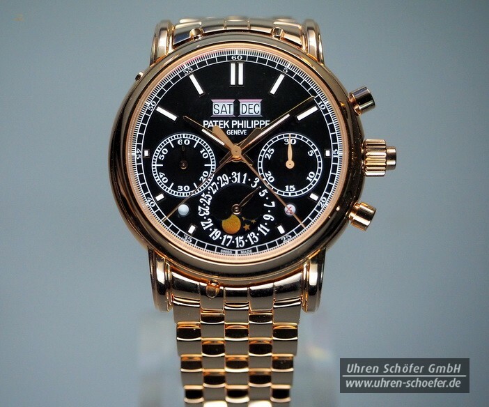 PATEK PHILIPPE Schleppzeiger-Chronograph & Ewiger Kalender