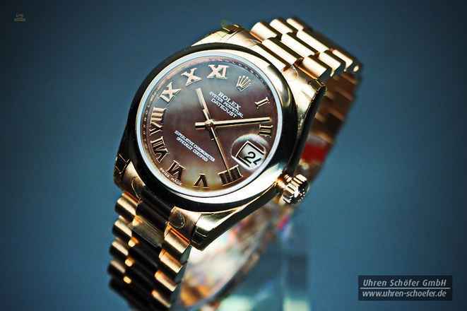 ROLEX DATEJUST 31 Everosegold & Perlmutt