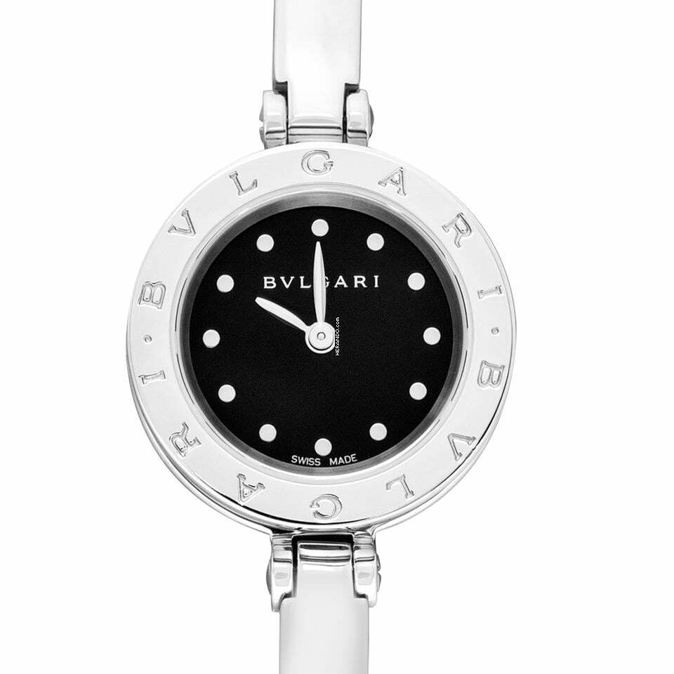 Bulgari B.Zero1 102319 - B.Zero1 Quartz Black Dial Stainless Steel Ladies Watch </h1>