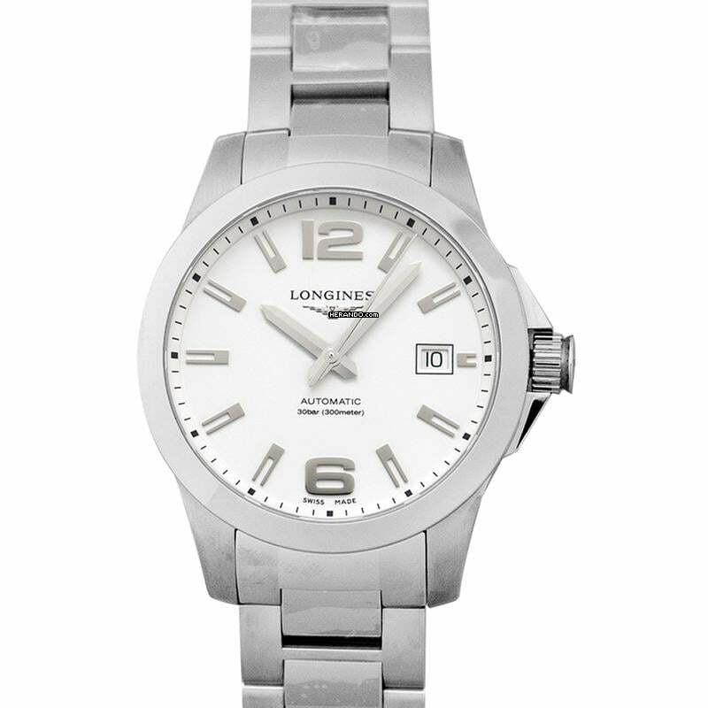 Longines Conquest L37764166 - Conquest Automatic White Dial Men's Watch </h1>