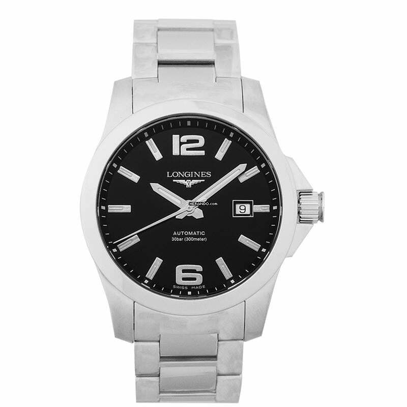 Longines Conquest L37774586 - Conquest Automatic Black Dial Men's Watch </h1>