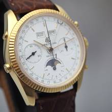 Thumbnail von Breitling AC Cobra Chronograph Calendar Moon Valjoux 726 Gold 18k/750 very rare </h1>