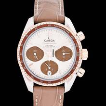 Thumbnail von Omega Speedmaster 324.23.38.50.02.002 - Speedmaster Co-Axial Chronograph 38 mm Automatic Brown Dial Gold Men </h1>