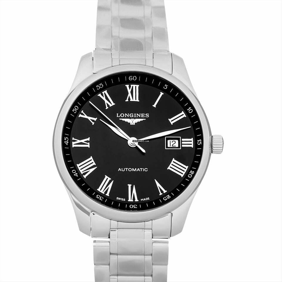 Longines Master Collection L28934596 - The Longines Master Collection Automatic Black Dial Stainless Steel Men's Watc </h1>
