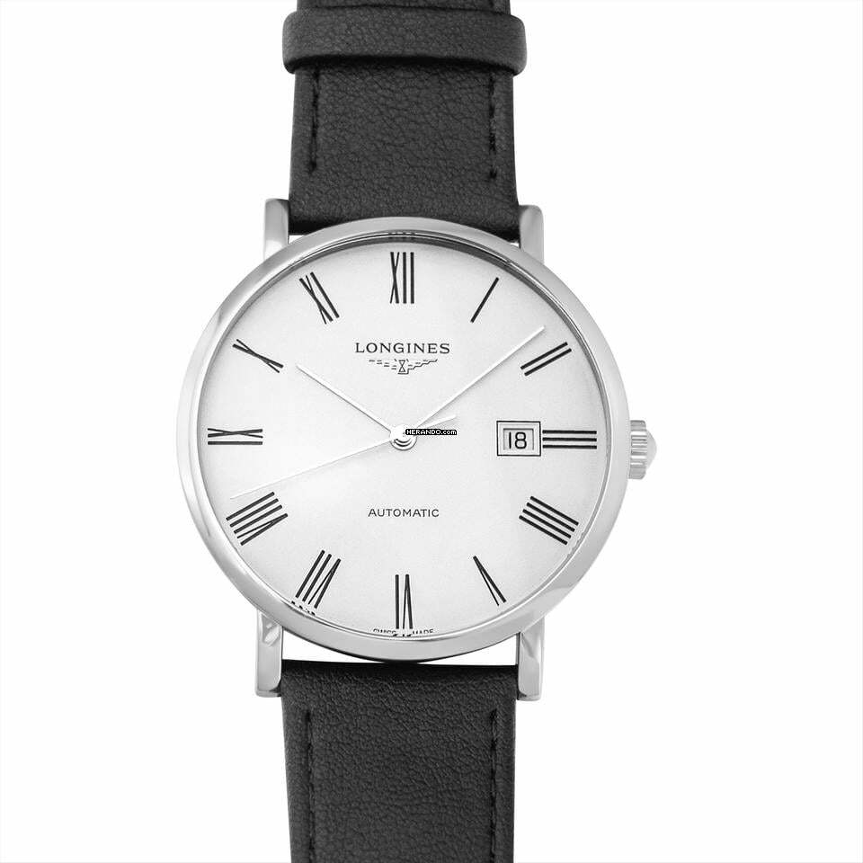 Longines Elegant L49114112 - The Longines Elegant Collection Automatic White Dial Stainless Steel Men's Wat </h1>