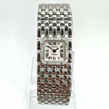  Cartier Panthère RUBAN Quartz Steel 0.27TCW DIAMOND Watch </h1> 