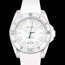 Thumbnail von Gucci Dive YA136337 - Dive Quartz White Dial Stainless Steel Men's Watch </h1>