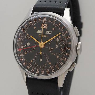  Clebar Vintage Vollkalender Chronograph Valjoux 72c </h1> 