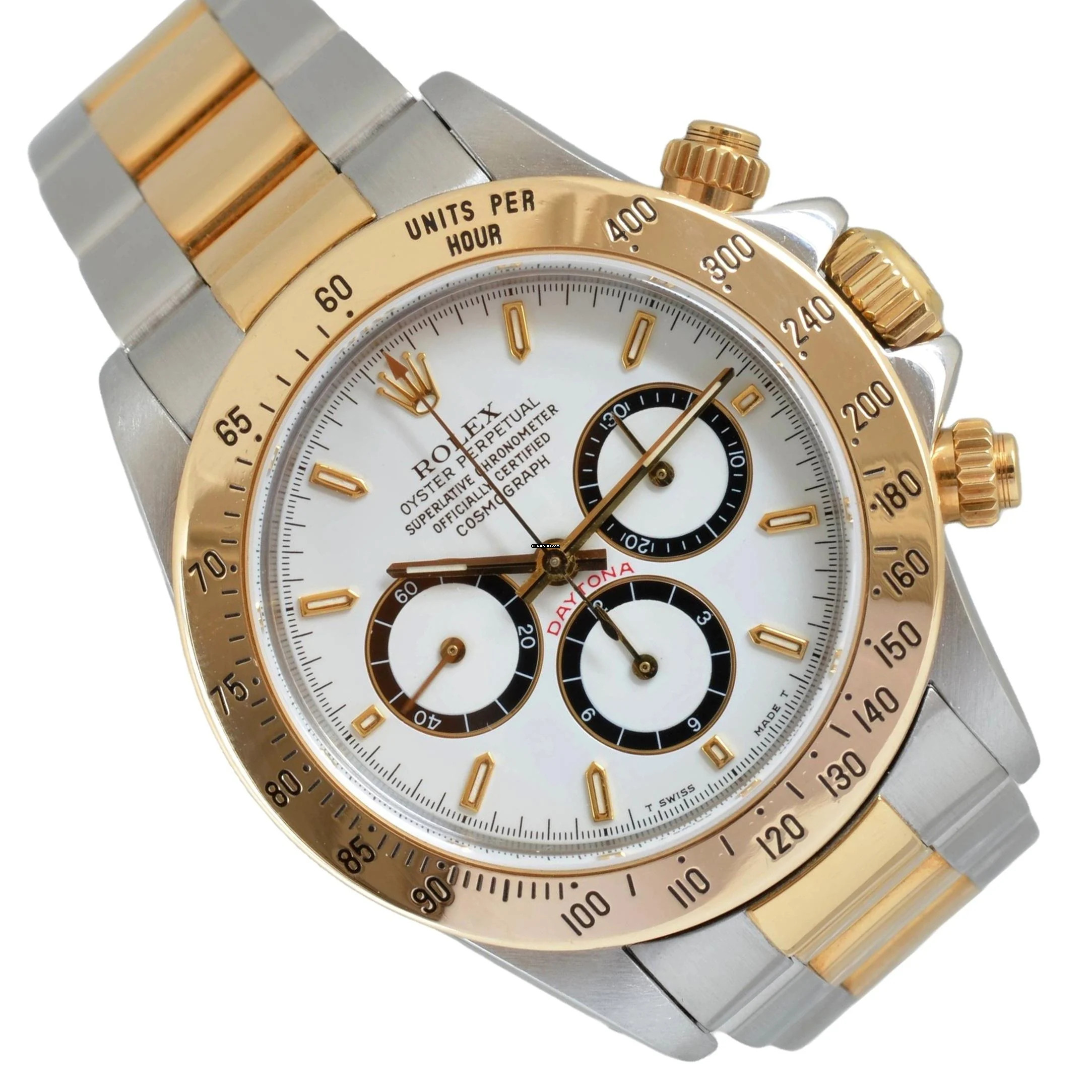 Rolex Daytona 16523 white dial 6 inverted Tritium dial Full Set 1994's </h1>