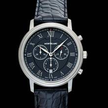 Thumbnail von Montblanc Tradition 117047 - Tradition Quartz Black Dial Stainless Steel Men's Watch </h1>