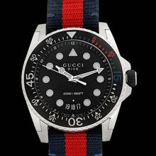 Thumbnail von Gucci Dive YA136210 - Dive Quartz Black Dial Stainless Steel Men's Watch </h1>