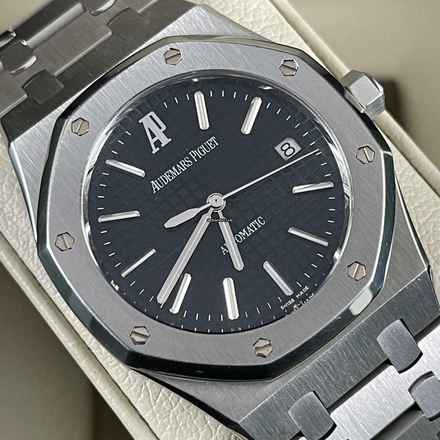  Audemars Piguet Royal Oak Selfwinding 15300ST 2010 Box&Papers Ap Service black schwarz 39mm TOP </h1> 