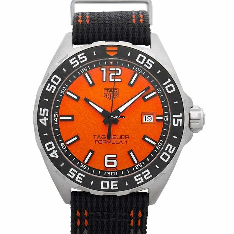 TAG Heuer Formula 1 Quarz WAZ101A.FC8305 - Formula 1 Quartz Orange Dial Men's Watch </h1>