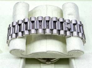 Thumbnail von Rolex Day-Date 36 Blue Orig. Blue Baguette Diamond Dial Top Condition Aftermarket Diamond Bezel