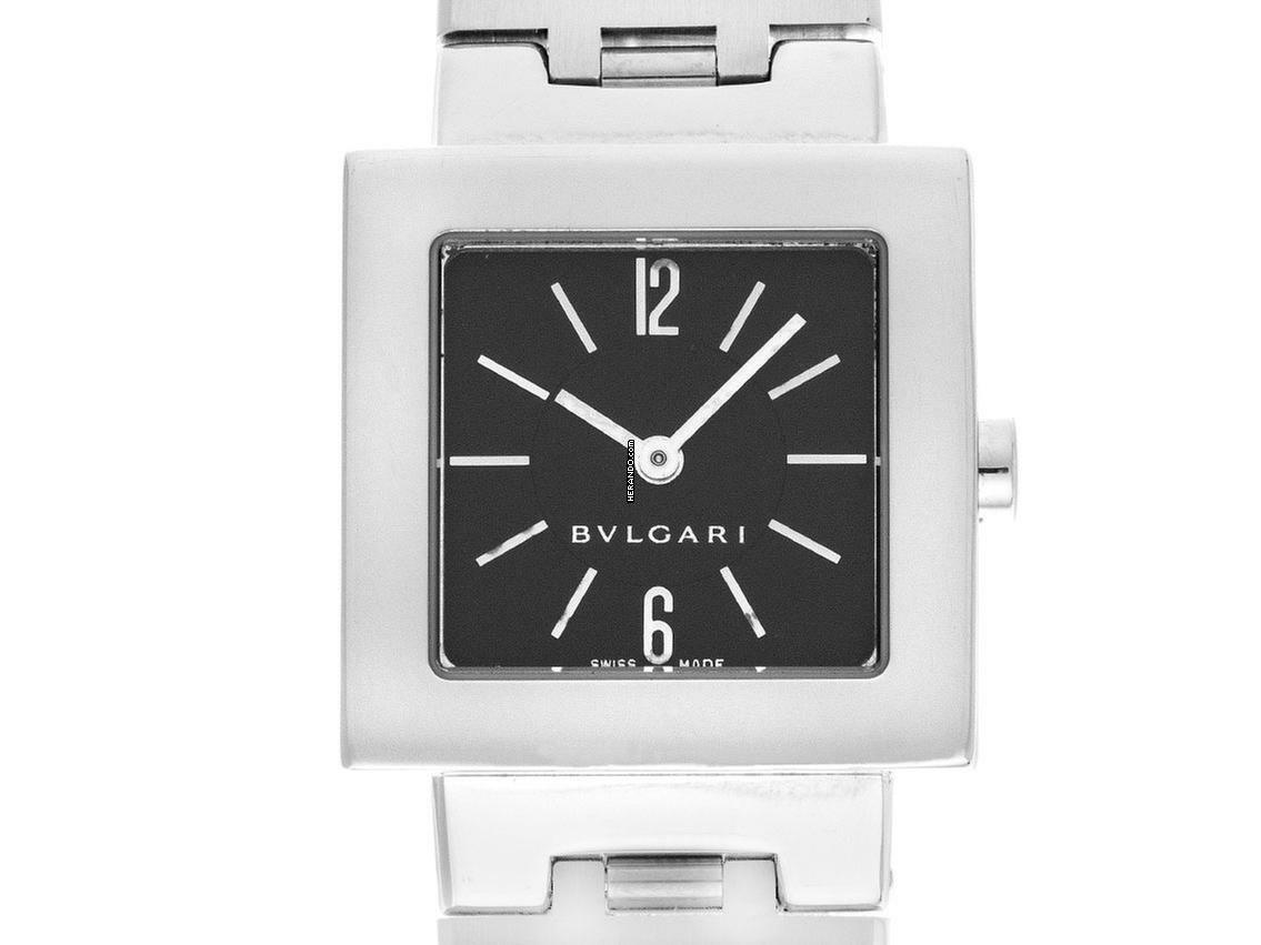 Bulgari Quadrato Ref.SQ22SS 2000 orig.Box wie Neu Vintage