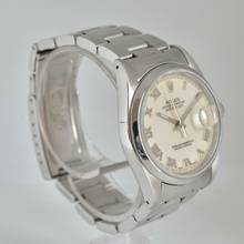 Thumbnail von Rolex Datejust 36 16200 Ivory Roman dial Full Set 1991’s </h1>