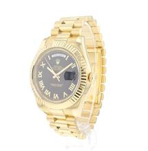 Thumbnail von Rolex Day-Date II Yellow Gold Black Roman Dial </h1>