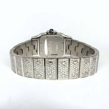 Thumbnail von Cartier Santos Galbée 24mm Quartz Steel 6.60TCW Diamond Watch </h1>