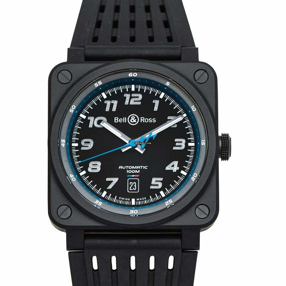Bell & Ross BR 03-92 Ceramic BR0392-A522-CE/SRB - Alpine Automatic Black Dial Ceramic Men's Watch </h1>
