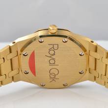 Thumbnail von Audemars Piguet Royal Oak 4100BA midsize 35MM grey purple dial yellow gold 18KT 1978’s </h1>