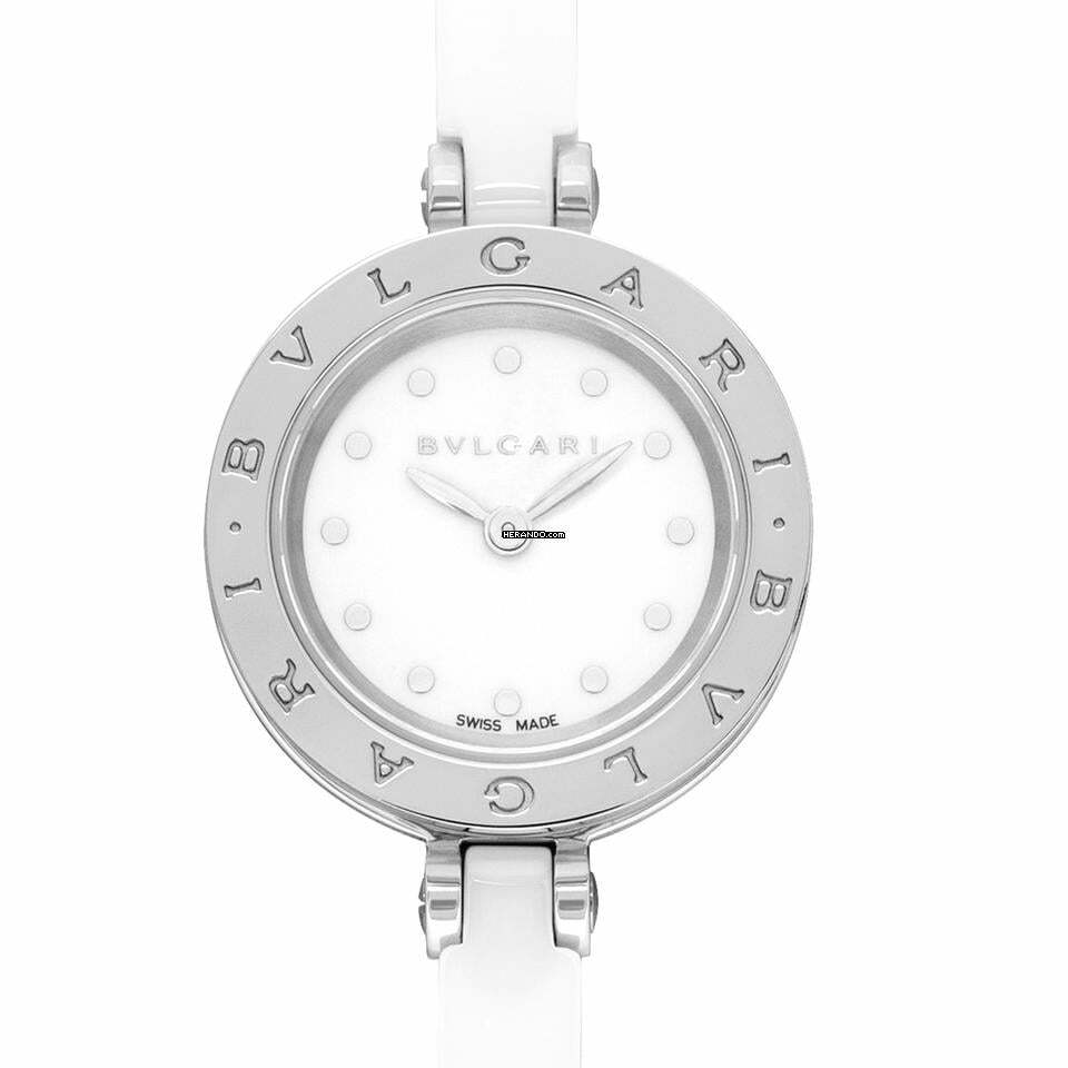 Bulgari B.Zero1 102178 - B.Zero1 Quartz White Dial Stainless Steel Ladies Watch </h1>