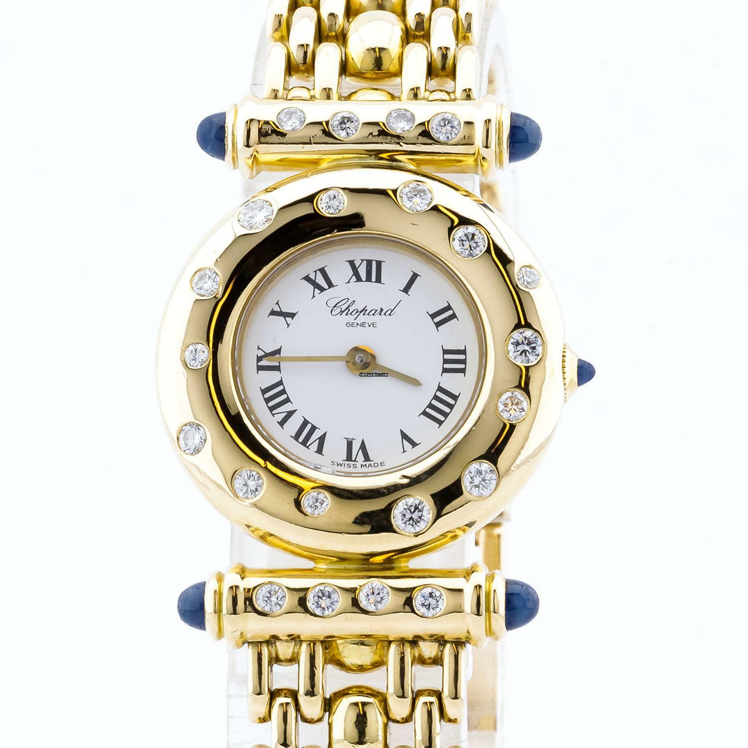 Copard Geneve Classic 18K Gold 9151 Quarz Edelstein u. Diamantbesatz Ø 23 mm </h1>