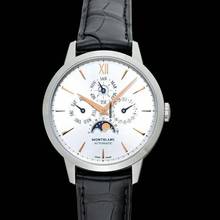 Thumbnail von Montblanc Heritage Spirit 110715 - Meisterstuck Heritage Automatic White Dial Stainless Steel Unisex Watch </h1>