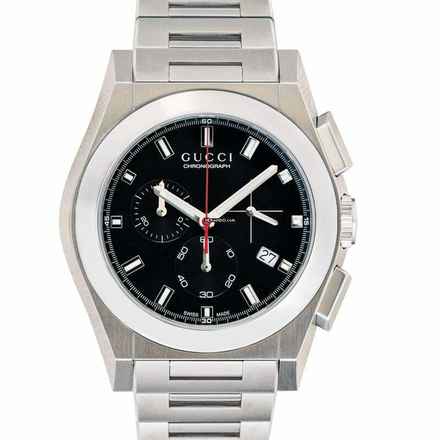  Gucci Pantheon YA115235 - Pantheon Quartz Black Dial Stainless Steel Men's Watch </h1> 