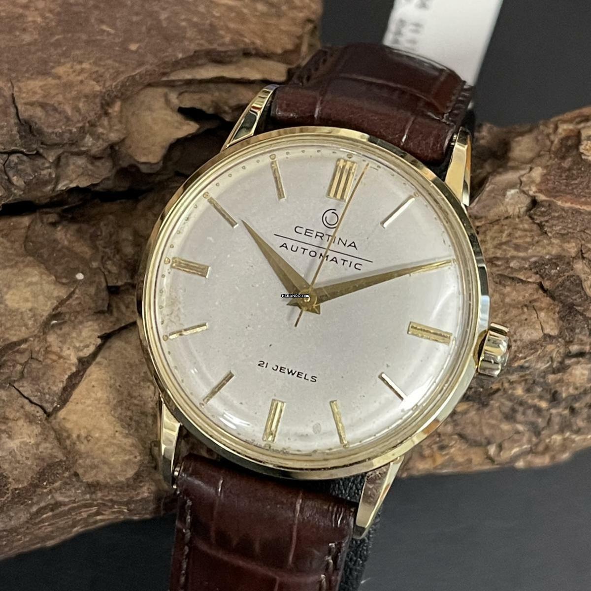 Certina Automatic Vintage Herrenuhr - 14 kt Gelbgold </h1>