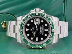 Thumbnail von Rolex Submariner Date 116610ln Emeralds Bezel