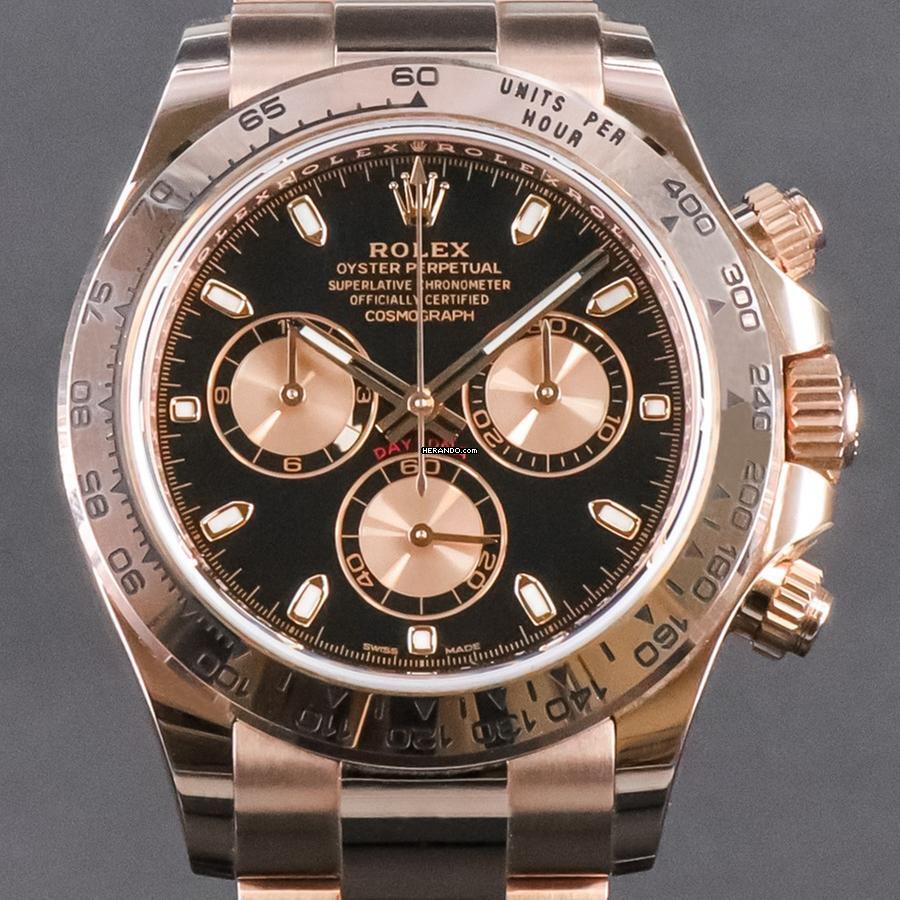 Rolex Daytona Rosegold Black Dial 2021 - LC100 - INKL. ERSTKAUFRECHNUNG