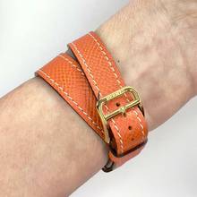 Thumbnail von Hermès Heure H 25mm Two Tone 0.91TCW DIAMONDS Hermes Double Tour Band  Watch </h1>