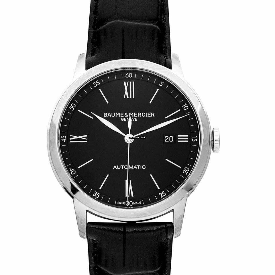 Baume & Mercier Classima M0A10453 - Classima Automatic Black Dial Stainless Steel Men's Watch </h1>