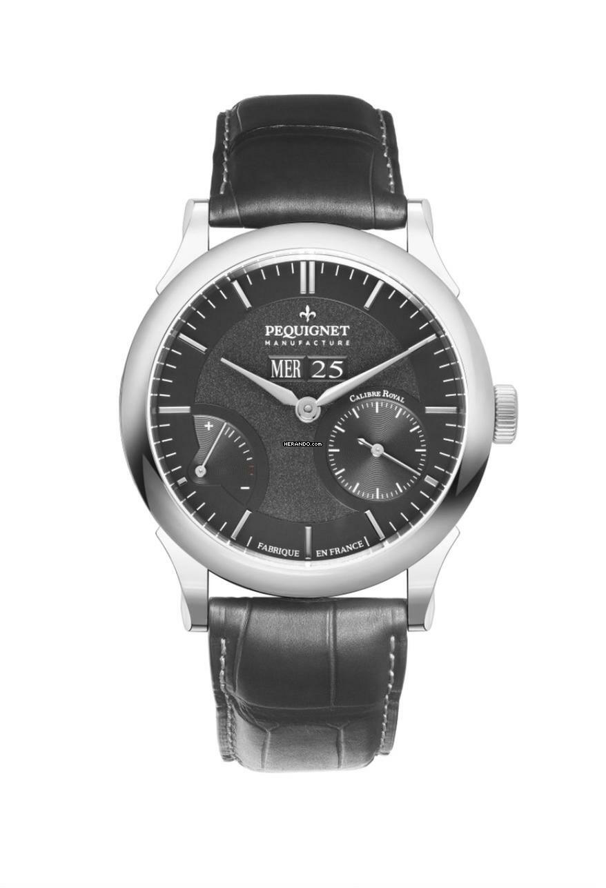 Pequignet Paris Royale Day-Date Black or Blue